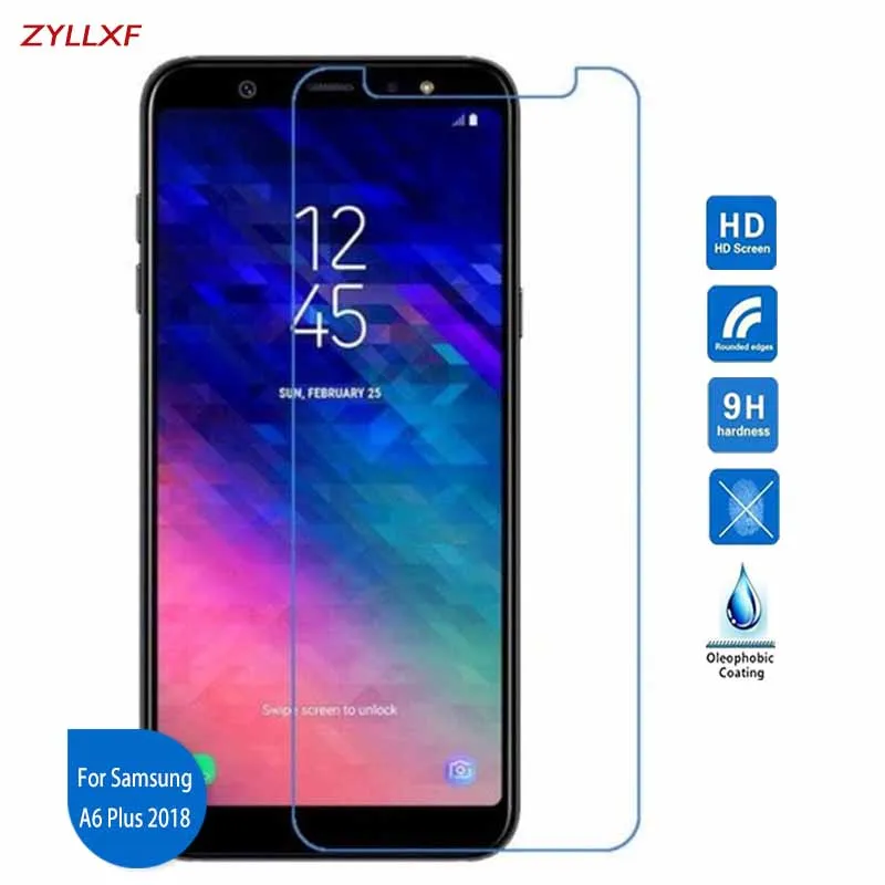 Для Samsung Galaxy A6 Plus 2018 закаленное стекло 9H 2.5D Защитная пленка для экрана на SM-A600F A605FN