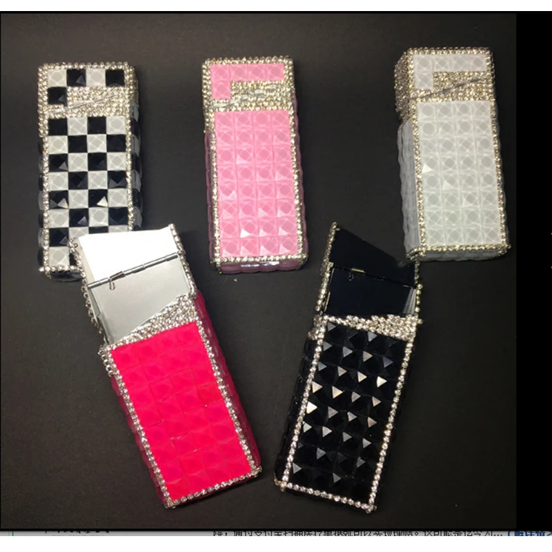 

Cigarette Case Box Woman Manual stick drill Lengthen Cigarette Box Slim