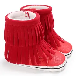 Детская мода новорожденных детей Обувь для девочек Обувь для мальчиков на мягкой подошве добыча пинетки одежда для малышей Зимние сапоги с