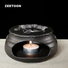 Винтаж в японском стиле теплые чайный набор для подогрева Кофе емкость для молока Чай пот таганы База держатель/чайная посуда раздаточная печь