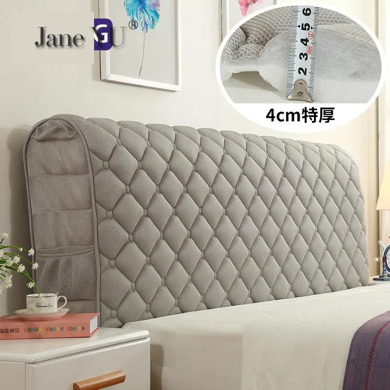 

Full Covered Head Cover Dust-proof Protective Cover For European-style Cloth-art Solid Wood Bed With Back Cover
