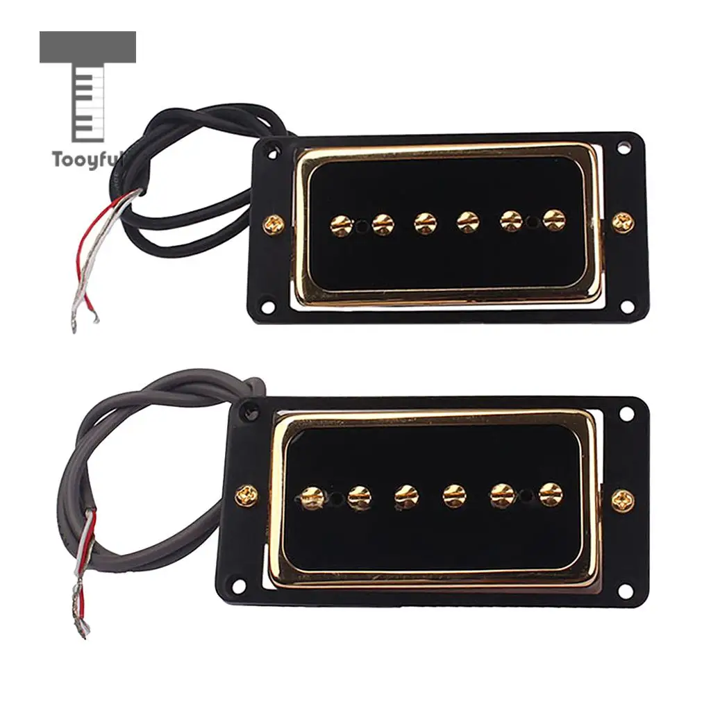 Tooyful Alnico 5 Humbucker Pickup Bridge Neck Set P90 for Electric Guitar Accessory Tooyful Alnico 5 Humbucker Pickup Bridge Neck Set P90 for Electric Guitar Accessory