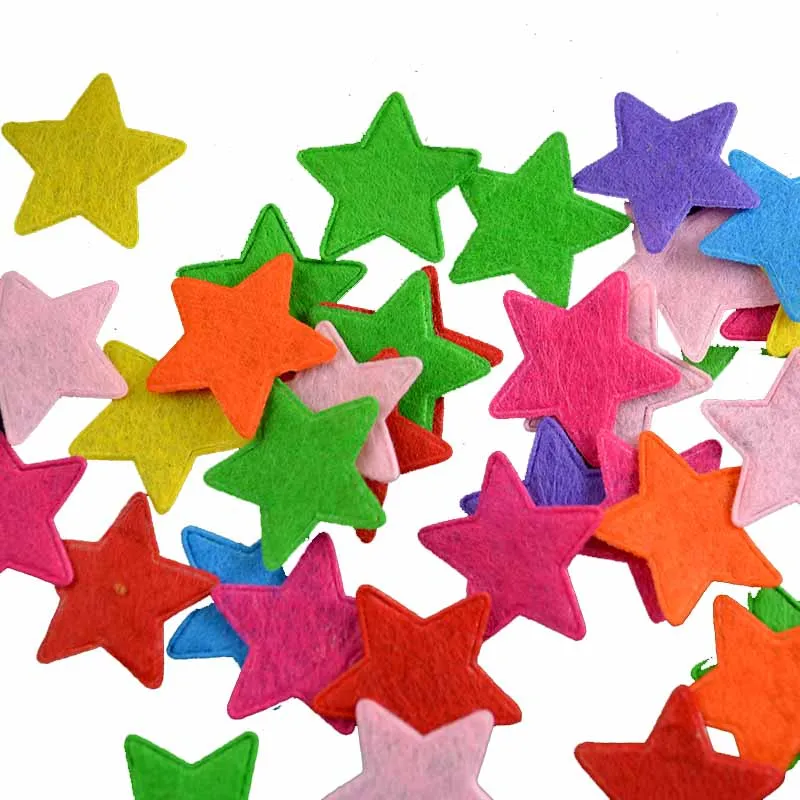 

Sorts of colors Felt stars confetti Appliques Craft Card making decoration wedding table decorations