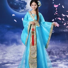 Китайский народный танцевальный костюм ханьфу Женский костюм Тан одежда женский костюм 3 цвета