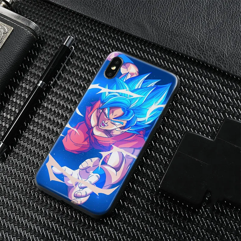 

Super Saiyan Blue Goku Dragon ball Super Soft Silicone Phone Case Shell For Apple iPhone 6 6s 6Plus 6sPlus 7 8 7Plus 8Plus X