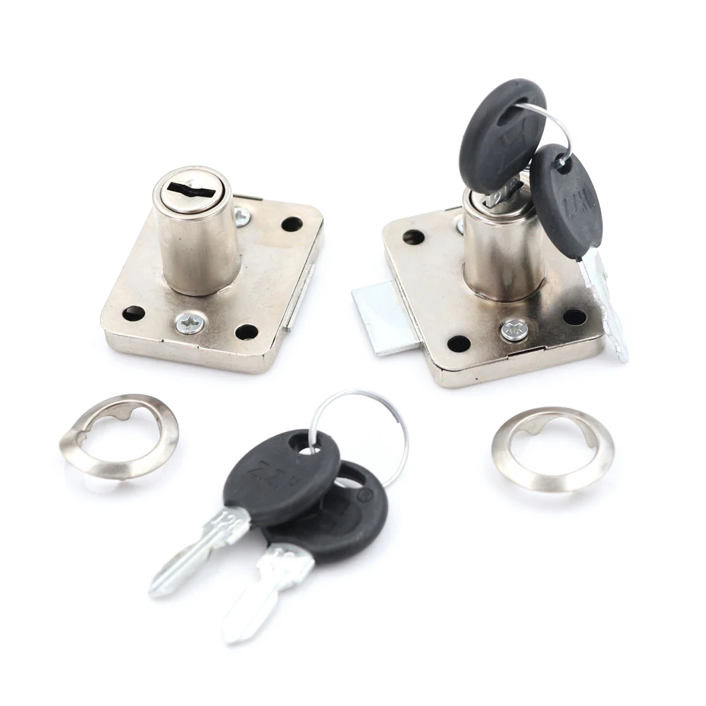 Desk Drawer Dead Bolt Lock For Drawers Box Cupboards Panel Two