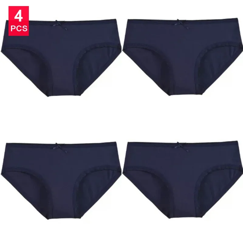 4PCS/lot Ladies Panties Underwear Woman Panties Fancy Lace Calcinha Renda Sexy for Women Traceless Crotch of Cotton Briefs Hot - Цвет: 12