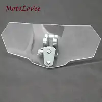 MotoLovee ที่ดีที่สุดรถจักรยานยนต์กระจกขยายสปอยเลอร์กระจกหน้าจอ Extender Replacement Universal สำหรับ Harley Davidson BMW