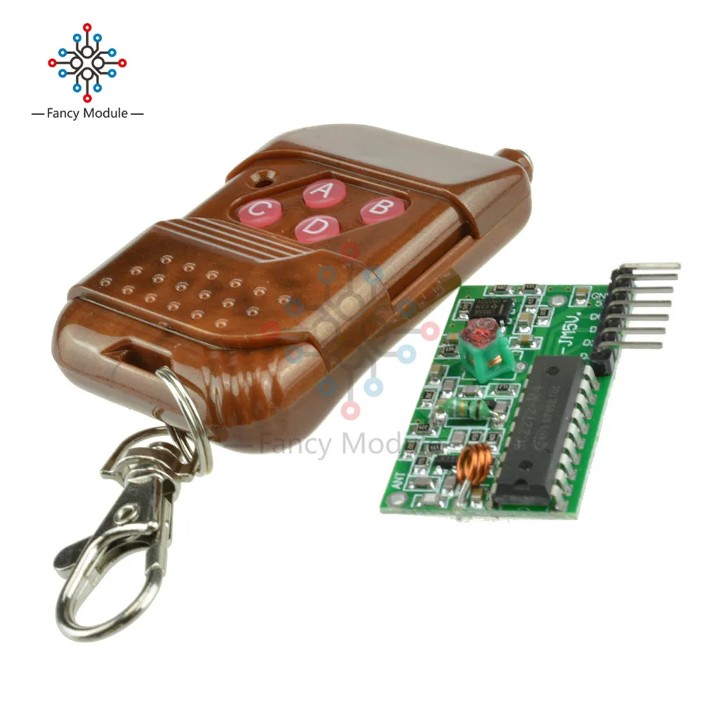

IC 2262/2272 4 CH 315Mhz Key Wireless Remote Control Kits Receiver module For arduino
