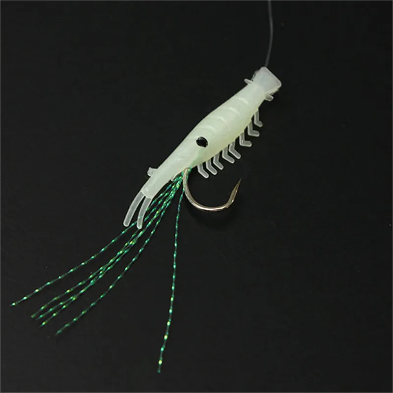 Bobing 5 шт./лот мягкие рыболовные крючки для ловли креветок в темноте|fishing rigs|shrimp