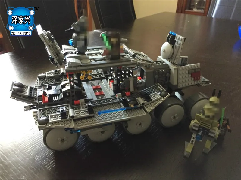 

933Pcs Star Clone Turbo Tank Building Blocks Compatible with Lepins STAR PLAN Toy Figures Boys Gift Wars