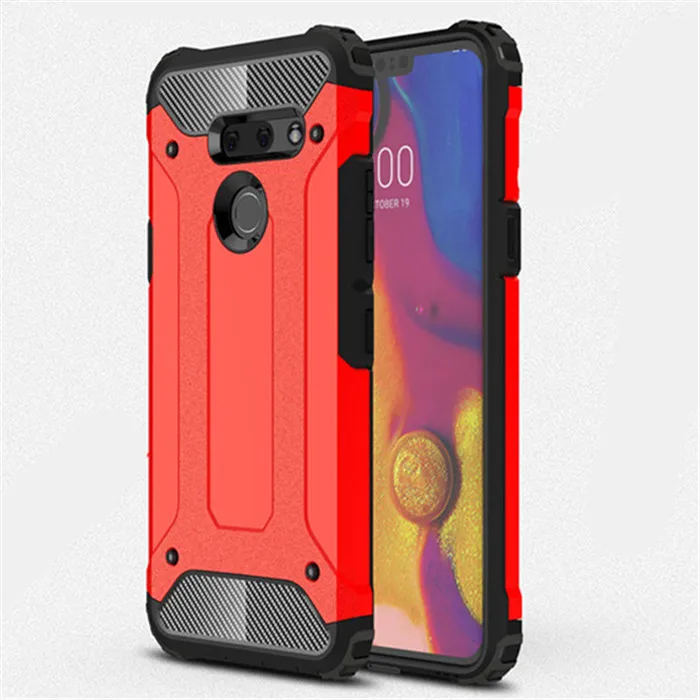 

For LG G8 ThinQ Case Luxury Hybrid Tough Armor Rugged Impact Cover Case for LG G8 ThinQ LM-G820N Shockproof Hard PC + TPU Coque