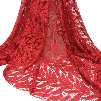 

Royal Blue Nigerian Cord Lace Swiss Voile Lace Fabric African White Wedding Dress Evening Party KRL-57462