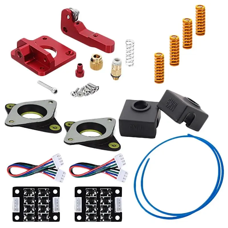 Upgrade Kit Springs Extruder Sock Tube Stepper Dampers Smoother For Creality Ender 3 - Color: As shown