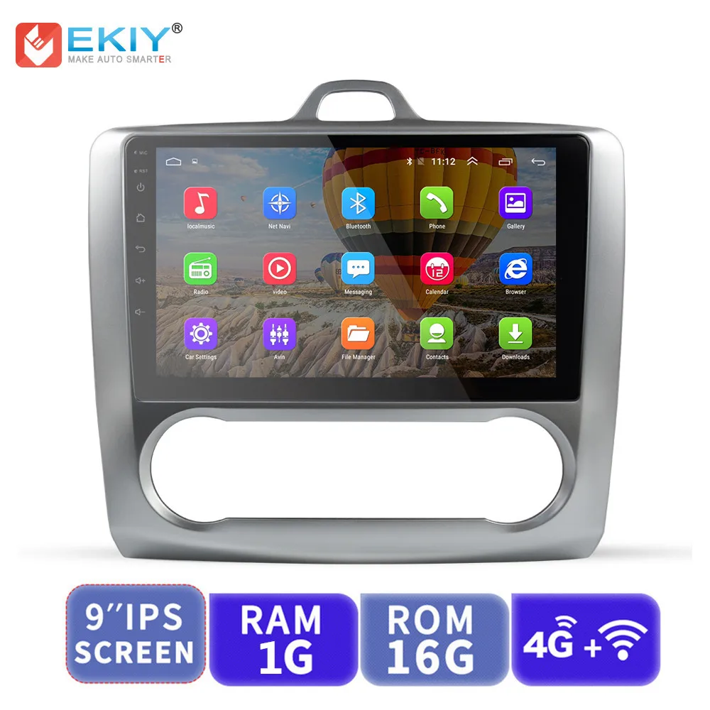 

EKIY IPS 1G+16G Android Car DVD Multimedia Player 4G for Ford Focus 2004-2011 GPS Navigation Stereo Radio Video Player Wifi