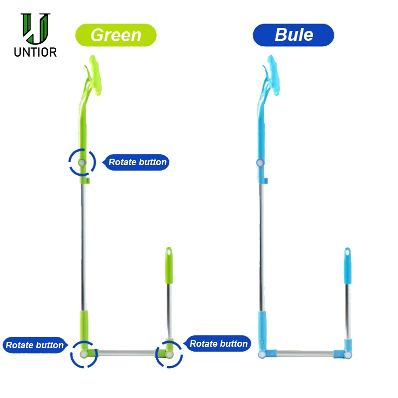 US $30.83 UNTIOR HighRise Window Cleaning Glass Cleaner Brush For Washing Window Squeegee Microfiber Extendable Window Scrubber Cleaning