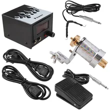 Макияж пулемет комплект питания фиксатор для педали шнура для наконечники игл для татуажа тело искусство губы лайнер постоянный макияж микроволокна