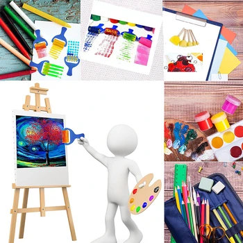 

Creative Sponge Brushes Funny Drawing Toys Children Diy Foam Painting Graffiti Brush Painting Supplies Art Set Crafts 39pcs/set