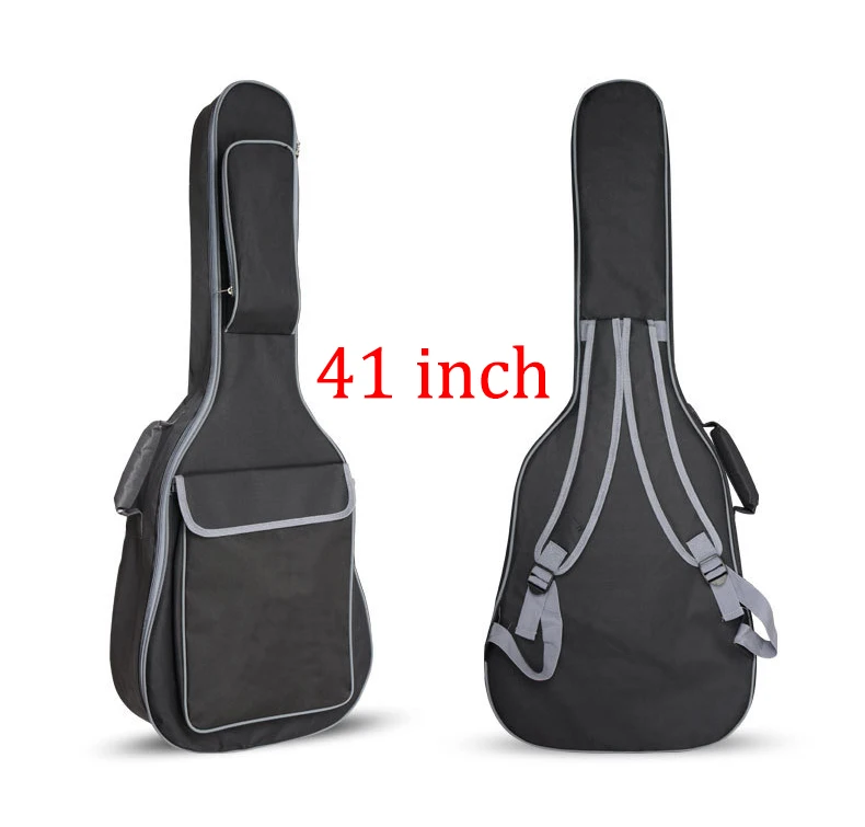 3" 41" рюкзак для акустической гитары Double str24,62aps мягкий чехол для гитары сумка для Гига рюкзак чехол для гитары - Цвет: 41inch