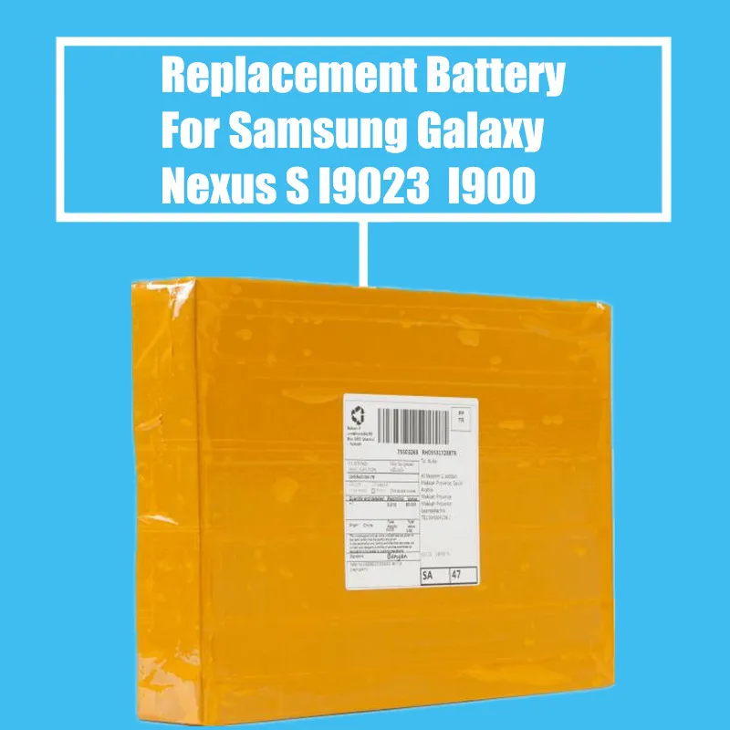 10 шт./упак. сменная батарея 1500mah для Samsung Galaxy Nexus S I9020 T939 I900 I7500 I8000 M900 I9023 высокое
