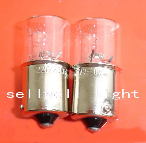 Miniature bulb 220/260v 7-10w ba15s t16x36 A549 NEW 10pcs sellwell lighting