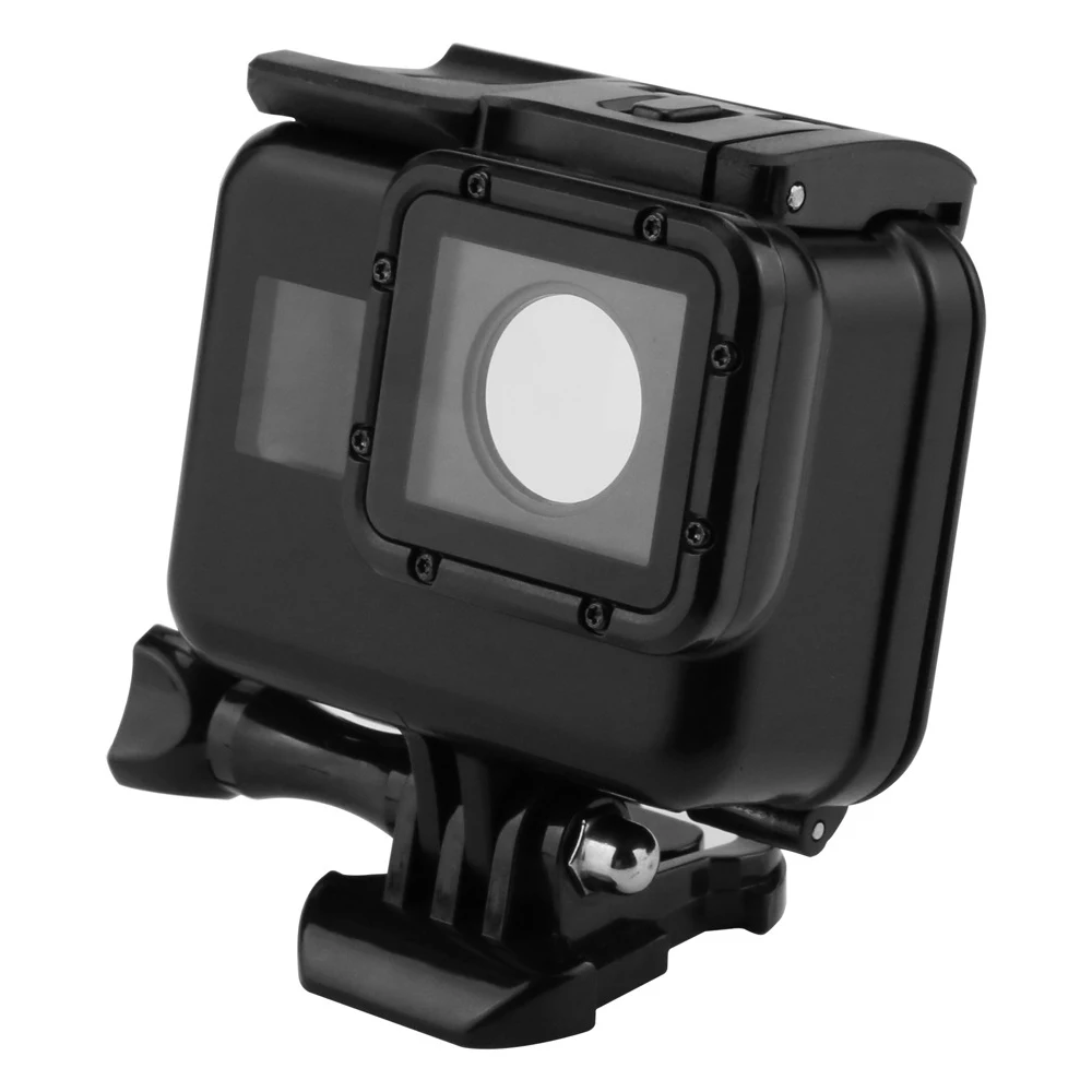 Amazon Com Fitstill Double Lock Waterproof Housing For Gopro Hero 2018 7 6 5 Black Protective 45m Underwater Dive Case Shell With Bracket Accessories For Go Pro Hero7 Hero6 Hero5 Action Camera Camera Photo