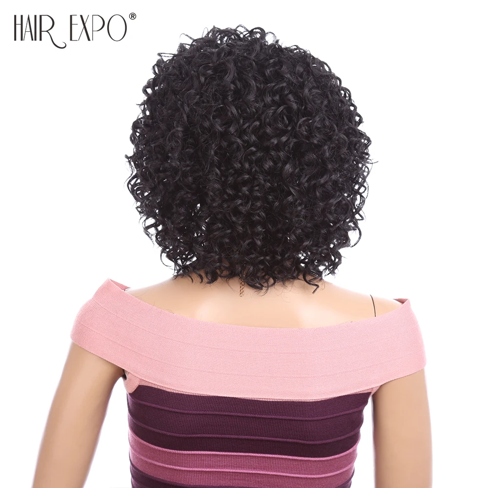 Kinky Curly Lace Front Wigs Heat Resistant Synthetic Lace Wigs for Daily Wear Soft Glueless Hair Replacement Hair Expo City