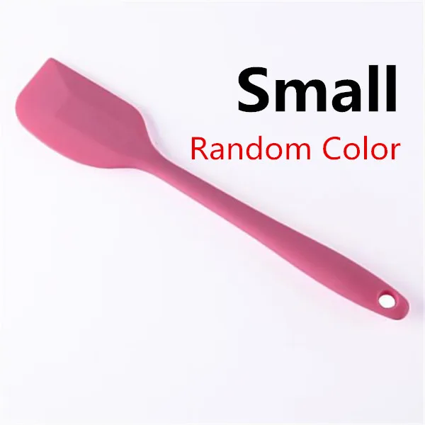 Силиконовая палочка для перемешивания, ложка для мыла DIY, термостойкий скребок для выпечки, инструменты для изготовления мыла, различные цвета и размеры на выбор - Цвет: Small Scraper