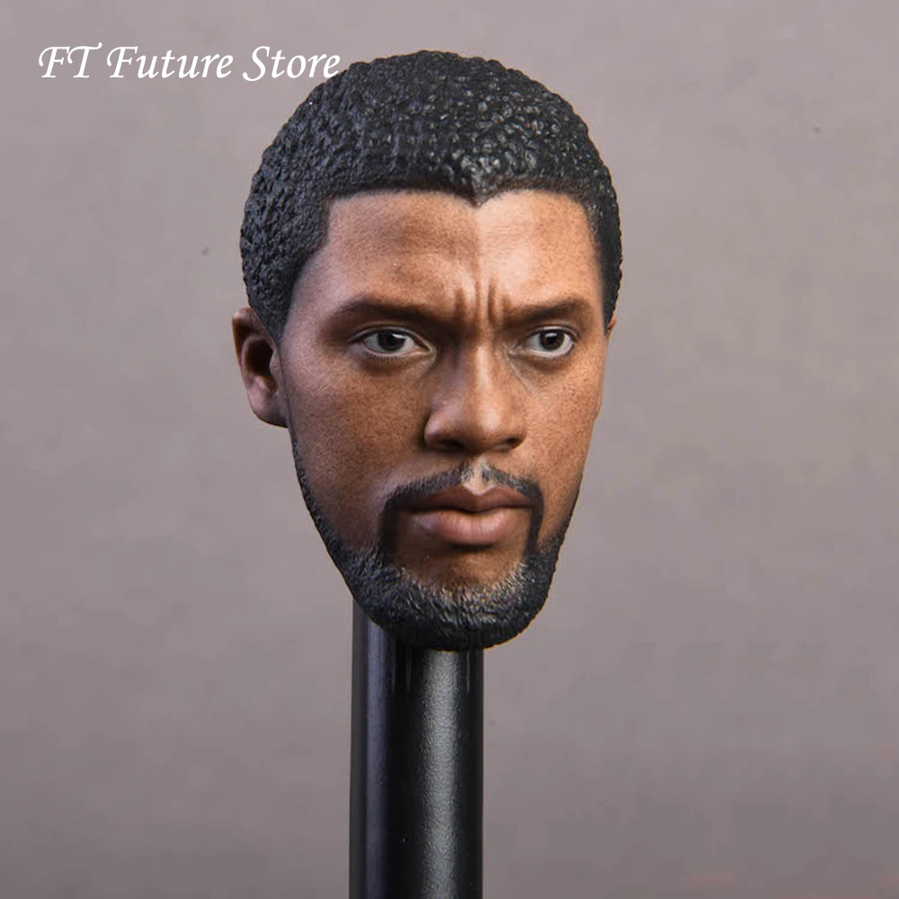 1/6 весы мужской фигуры аксессуар Чедвик Boseman головы лепить борода для 12