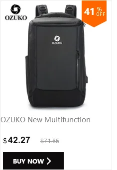 OZUKO USB рюкзак для мужчин Дорожная сумка мужская сумка для багажа бизнес рюкзак большой емкости водостойкий рюкзак для ноутбука с обувью