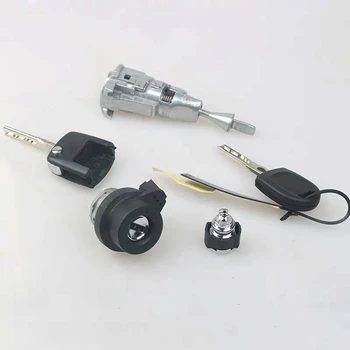 

Saborway Steering lock Switch Ignition Starter Key Door Lock Key For J etta Golf 1KD 800 375D