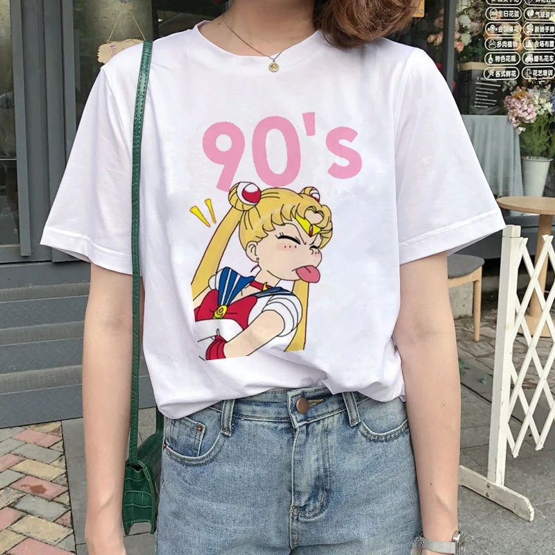 かわいいセーラームーン Tシャツ女性原宿 Ullzang 漫画 Tシャツ 90s かわいいプリント Tシャツグランジ韓国スタイルトップ Tシャツ女性 Tシャツ Aliexpress かわいいセーラームーン Tシャツ女性原宿 Ullzang 漫画 Tシャツ 90s かわいいプリント Tシャツグランジ韓国スタイルトップ Tシャツ女性 Tシャツ Aliexpress