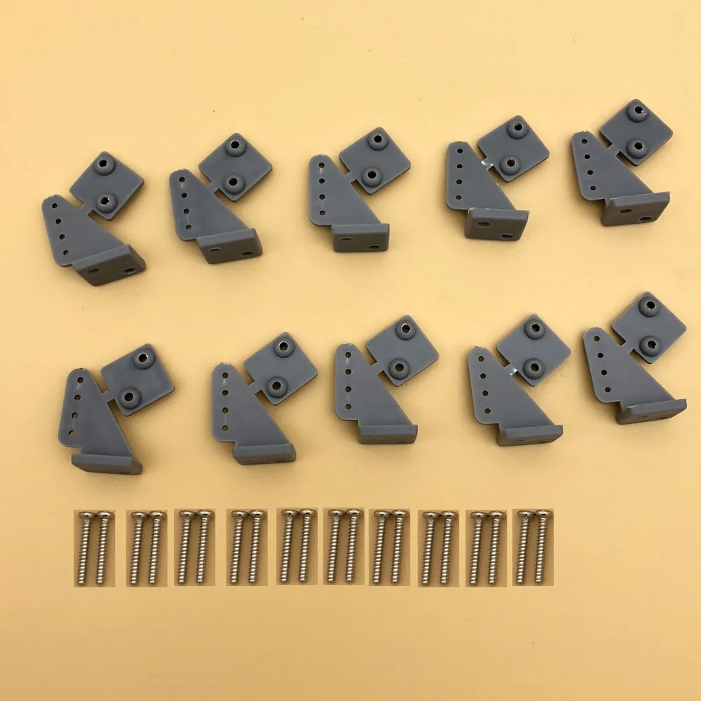 

DIY RC Plane Parts Servo Horn with Screws 10 pcs 3 Color Options