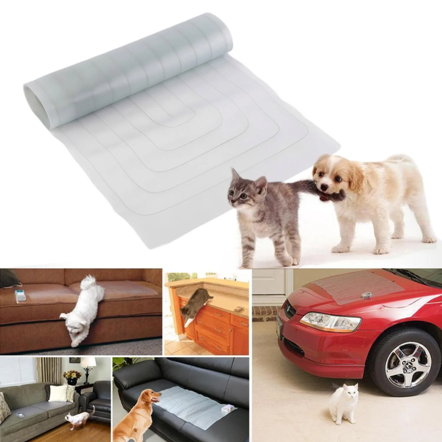 Behogar 76.2 x 40.6cm Pet Electronic Training Scat Shock Mat with 3 Adjustable Intensity Levels