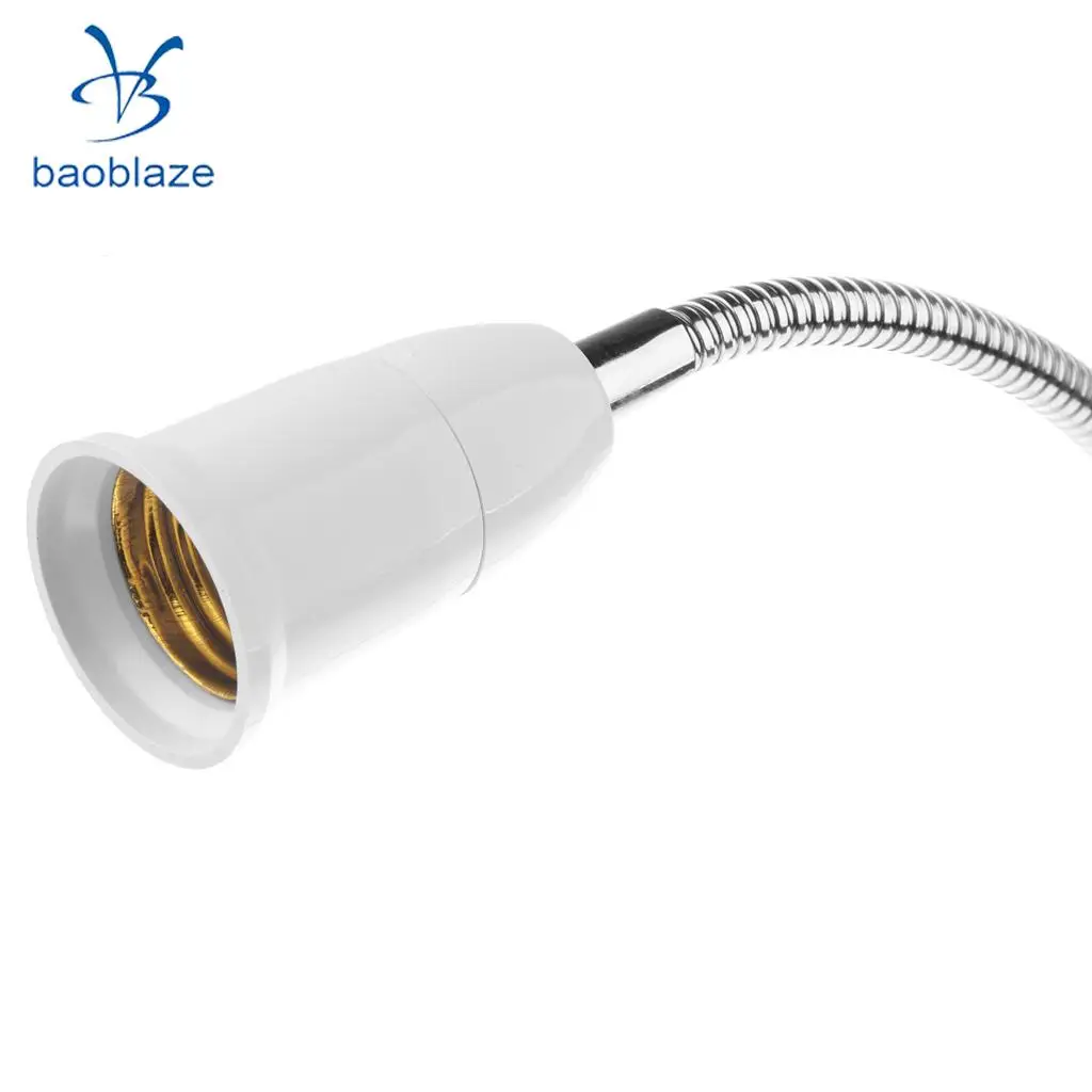 E27 Flexiable Light Holder Socket Simple Switch Design Clip Lamp with Touch Control UK Plug