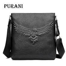 PURANI Business Messenger Bag Men Leather Handbags Crossbody Bags for Men Small Shoulder Bag Man Sling Eagle Bags Mens Satchels PURANI Business Messenger Bag Men Leather Handbags Crossbody Bags for Men Small Shoulder Bag Man Sling Eagle Bags Mens Satchels