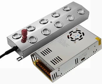 

DC 48V New Ultrasonic Atomizer Industrial Humidifier Fog Machine Parts 5Kg/H Ultrasonic Mist Maker Fogger 10 Head + Power