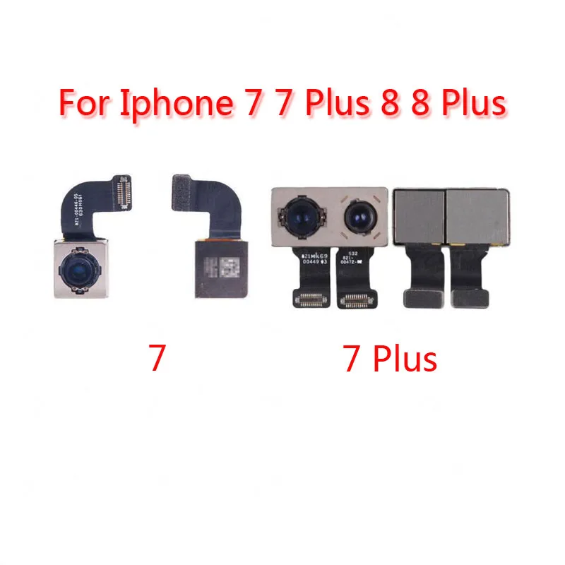 

Original Back Rear Camera For iPhone 7 7Plus 8 8Plus Plus X Main Back Camera Big Rear Camera Flex Rear Facing Camera
