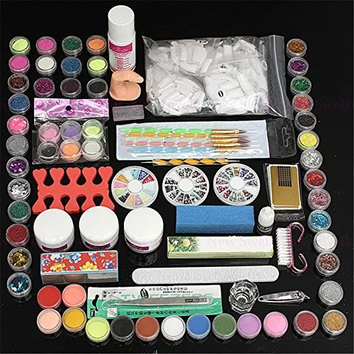 Professional 88pcs/set Plastic Box Nail Art Manicures ...