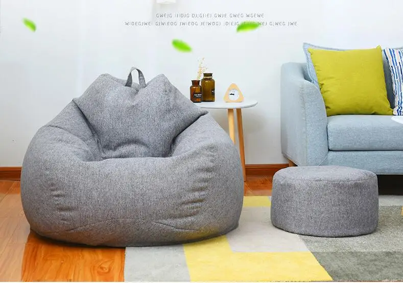 Ленивый мешок Puf Beanbags накладка на стул без наполнителя puff Asiento Pouf диван Cama Divano Poef Bean Boozled Cadeiras Sillones Pufa