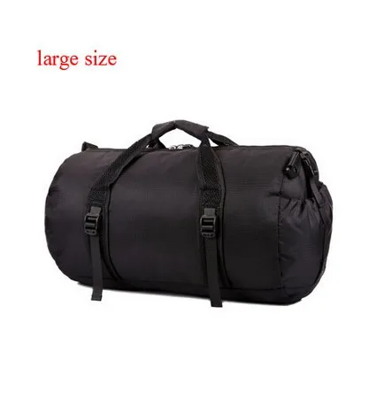 Новая Женская дорожная сумка, водонепроницаемая сумка через плечо, мужская повседневная Складная портативная сумка для путешествий, сумки LZ027 - Цвет: black large size