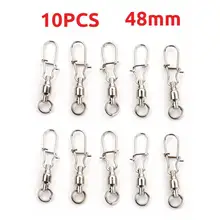 10 шт. приманки Сверхмощный подшипник поворотное кольцо замок оснастки Рыбалка Разъемы#5