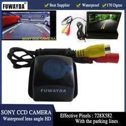 Fuwayda HD видео 4.3 дюймов Зеркало автомобиля Мониторы + CCD Автостоянка обратный Камера для Toyota Prius 06-10 /Camry 09 10/Aurion
