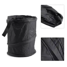 Профессиональная модификация Складная Автомобильная корзина для мусора висячая Задняя сумка для хранения без печати черная Автомобильная корзина Прямая