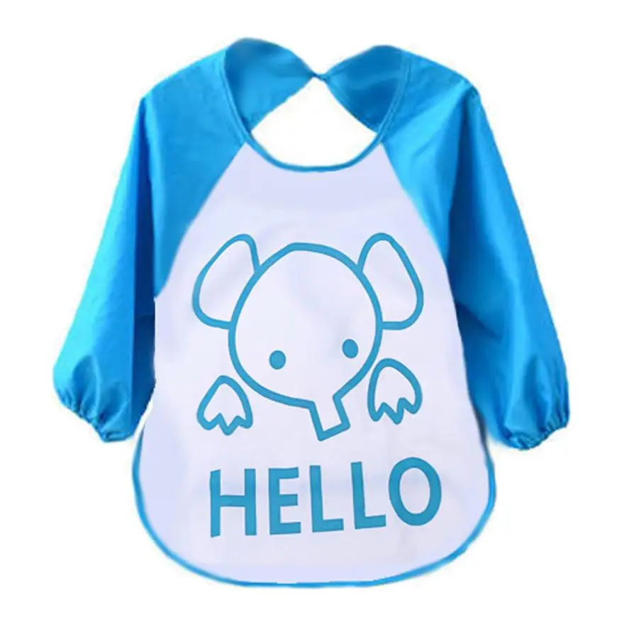 Bavoirs Impermeables A Manches Longues Pour Bebe En Plastique Souple Translucide Dessin Anime Impermeable Aliexpress