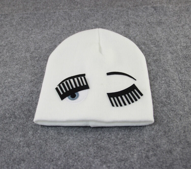 Шапка женская зимняя вязаная для глаз и ресниц|fashion knit hat|knitted hathat eyes |
