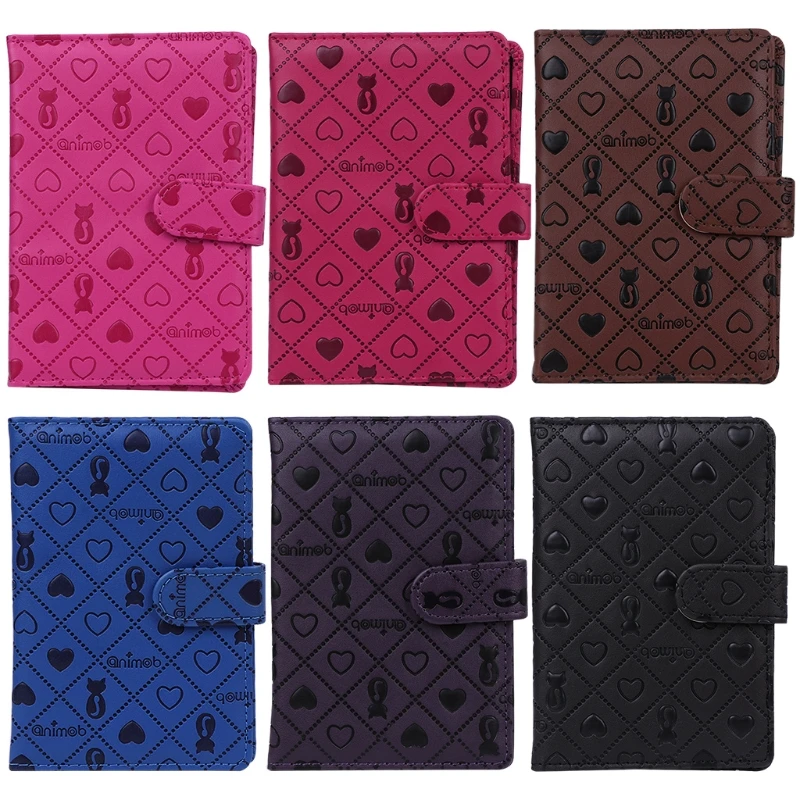 

Travel Cute Cat Pattern ID Card Organizer Passport Holder Case Cover Protector
