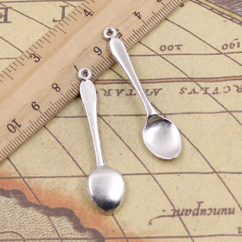 20 Tibetan silver spoon Charms Pendentif