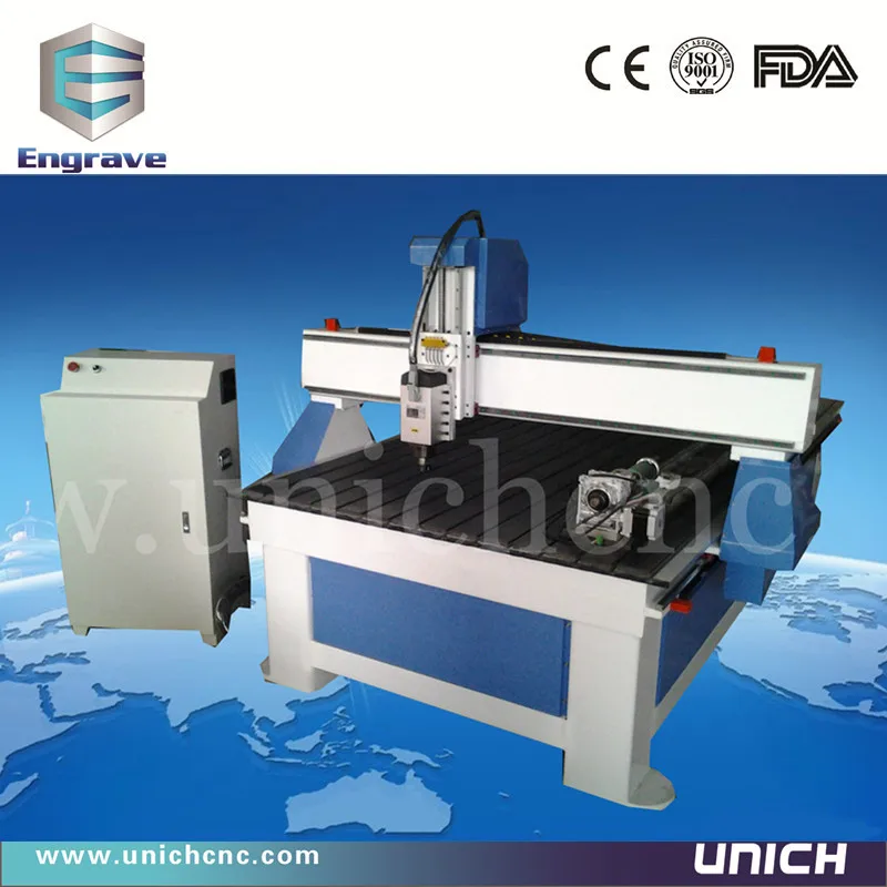 Jinan unich and best quality mini cnc router /4 axis cnc/cnc cutter ...