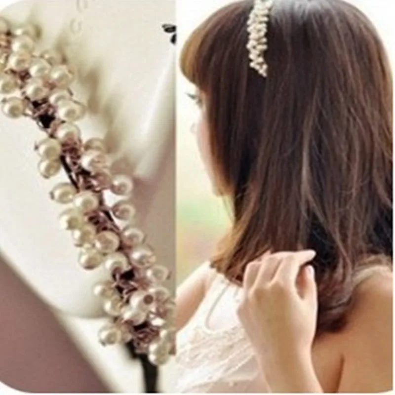 Женская заколка для волос с жемчугом белая аксессуары 0028|pearl hair|hair pearljewelry hair